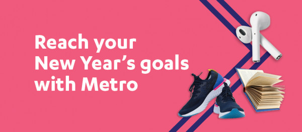 Reach your New Year's goals with Metro