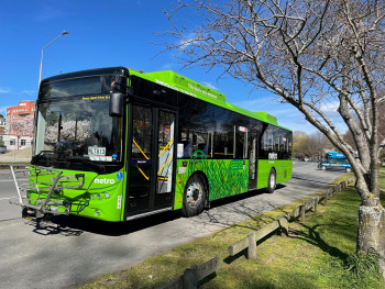 An electric Orbiter bus