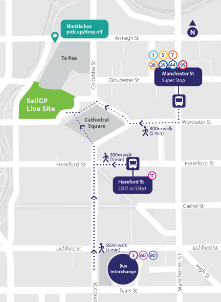 SailGP walking map