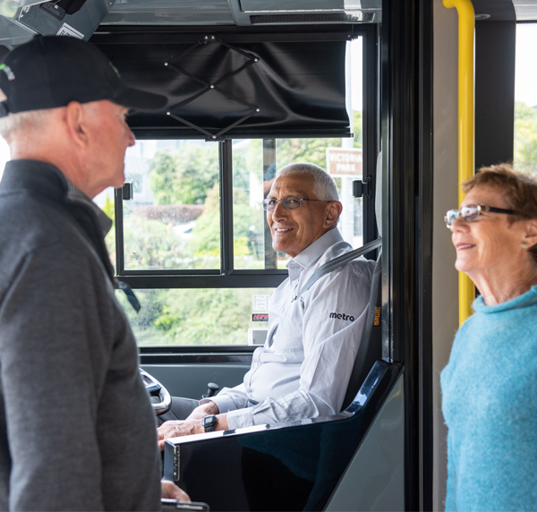 goldcard holders boarding the bus